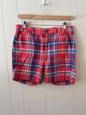 J. Crew Women’s Red Plaid Casual Shorts